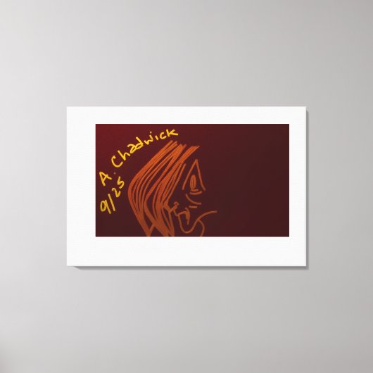 Cave Painting Stretched Canvas Leinwanddruck (Vorderseite)