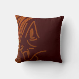 Cave Painting Throw Pillow Kissen