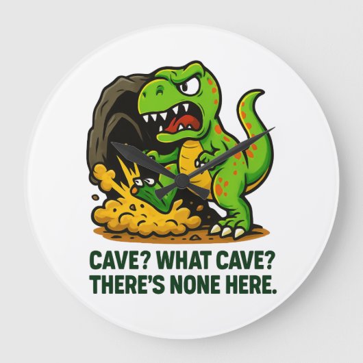 Cave? What Cave? Große Wanduhr (Vorderseite)