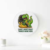 Cave? What Cave? Große Wanduhr (Zuhause)