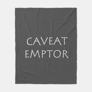 Caveat Emptor Fleecedecke