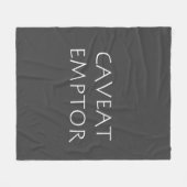 Caveat Emptor Fleecedecke (Vorderseite (Horizontal))