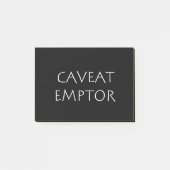 Caveat Emptor Post-it Klebezettel (Vorderseite)