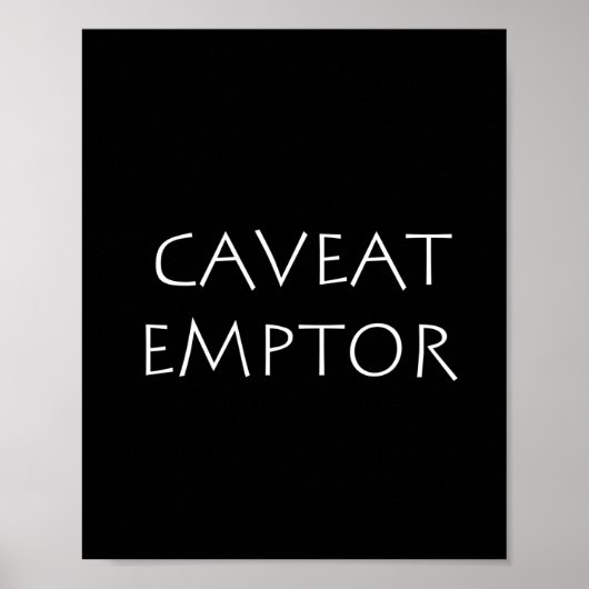 Caveat Emptor Poster (Vorne)