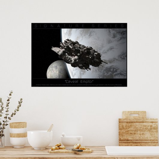 Caveat Emptor Poster (Küche)