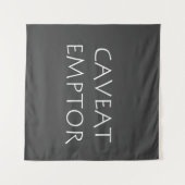 Caveat Emptor Wandteppich (Vorderseite (Horizontal))