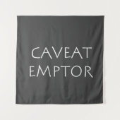Caveat Emptor Wandteppich (Vorderseite)