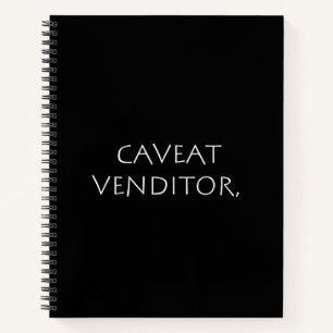 Caveat venditor notizblock