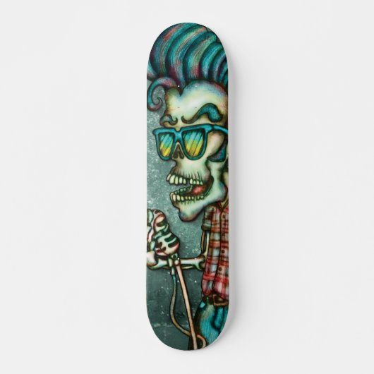 Caveira Elvis Skateboard (Vorne)