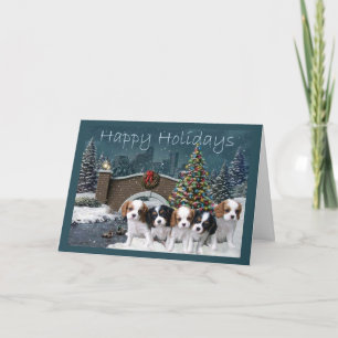 Cavelier King Charles Spaniel Christmas Card Eveni Feiertagskarte