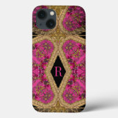 Cavelier Raye Monogram Case-Mate iPhone Hülle (Rückseite)