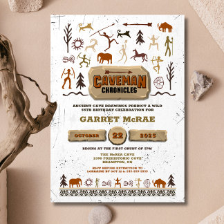Caveman Chronicles Einladung zum Geburtstag