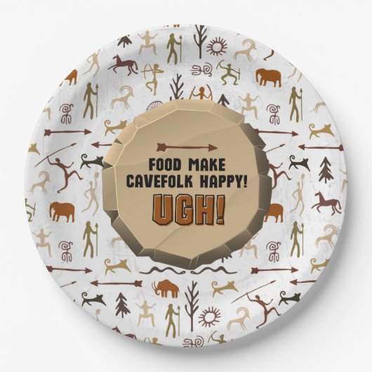 Caveman Chronicles Paper Plate Pappteller (Vorderseite)