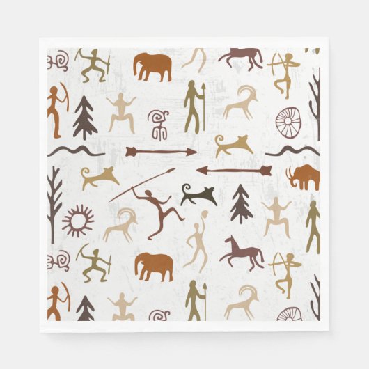 Caveman Chronicles Serviette (Vorderseite)