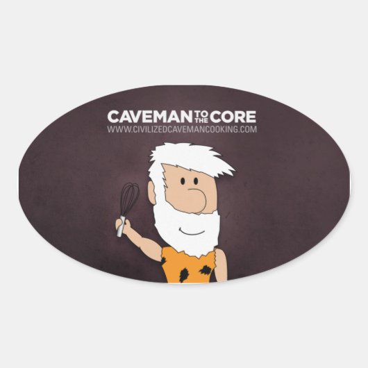 Caveman Cooking Sticker (Vorderseite)