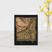 Caveman Costume Halloween Karte (Gelbe Blume)