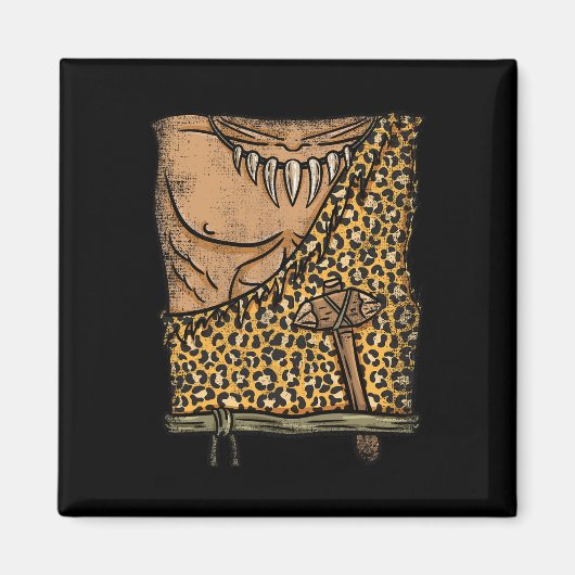 Caveman Costume Halloween Magnet (Vorne)