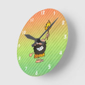 Caveman Design Runde Wanduhr (Winkel)