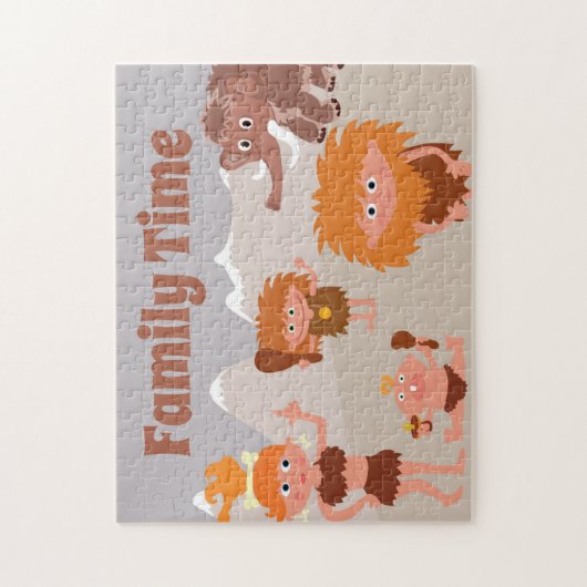 Caveman Family Time Puzzle (Vertikal)