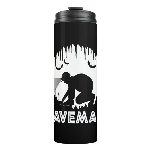 Caveman - Funny Speleology Thermosbecher (Vorderseite)