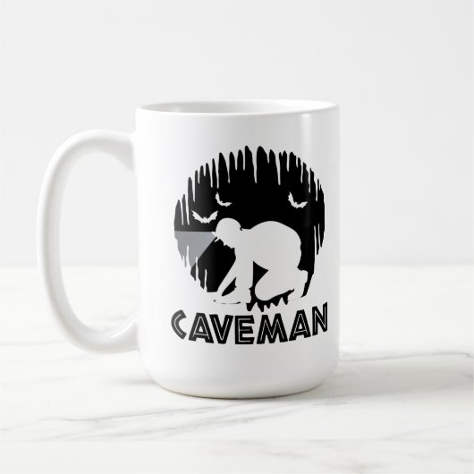 Caveman - Funny Spelunking Kaffeetasse (Links)