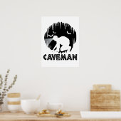 Caveman - Funny Spelunking Poster (Küche)