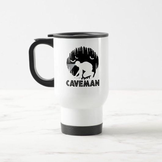 Caveman - Funny Spelunking Reisebecher (Links)