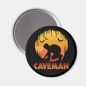 Caveman - Höhlenspelologie Magnet (Vorderseite/Rückseite)