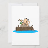 Caveman in einem Kanu Einladung (Vorderseite)