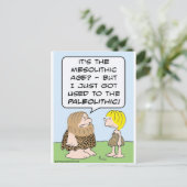 caveman mesolithisch postkarte (Stehend Vorderseite)