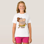 Caveman mit Club Girls T - Shirt (Vorne ganz)