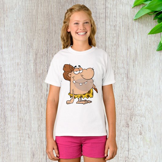 Caveman mit Club Girls T - Shirt
