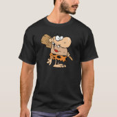 Caveman mit Club T-Shirt (Vorderseite)