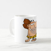 Caveman mit Club-Tasse Kaffeetasse (Vorderseite Links)