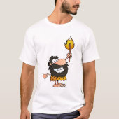 Caveman mit Torch T-Shirt (Vorderseite)