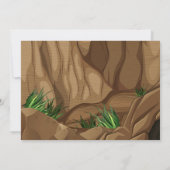 Caveman Party Geburtstagseinladung Einladung (Rückseite)