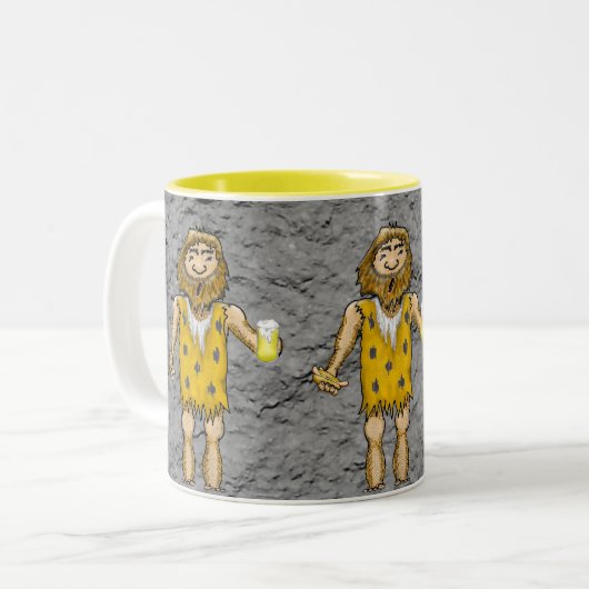 Caveman-Tasse Zweifarbige Tasse (Vorderseite Links)
