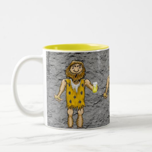 Caveman-Tasse Zweifarbige Tasse (Links)