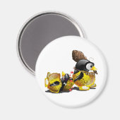 Caveman Tux in Liebe Magnet (Vorderseite/Rückseite)