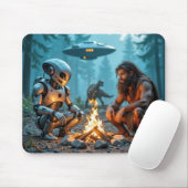 Caveman und Alien Robot by Campfire Mousepad (Mit Mouse)