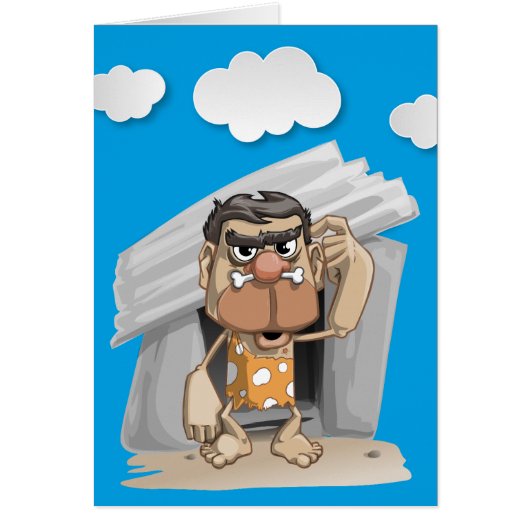 Caveman Vathers Day Card (Vorne)