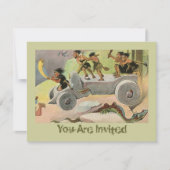 Cavemen Caveman Holiday Jagd Einladung (Vorderseite)