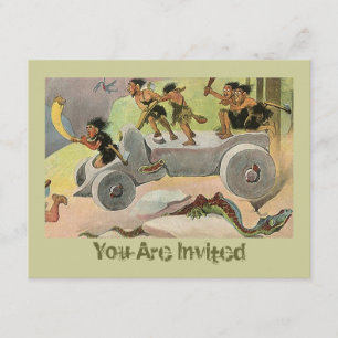 Cavemen Caveman Holiday Jagd Einladung