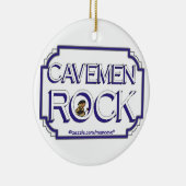 Cavemen Rock BW Keramikornament (Rechts)