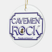 Cavemen Rock BW Keramikornament (Links)