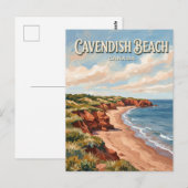 Cavendish Beach Kanada Postkarte (Vorne/Hinten)