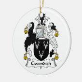 Cavendish Familienwappen Keramik Ornament (Links)