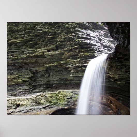 Cavern Cascade, Watkins Glen Staat Park, New York Poster (Vorne)