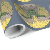 Cavern Dragon 2016 Geschenkpapier (Rolleneckpunkt)