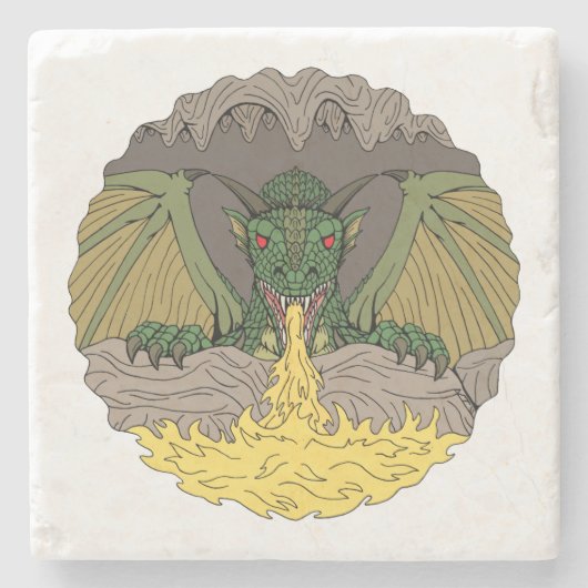 Cavern Dragon 2016 Steinuntersetzer (Vorderseite)
